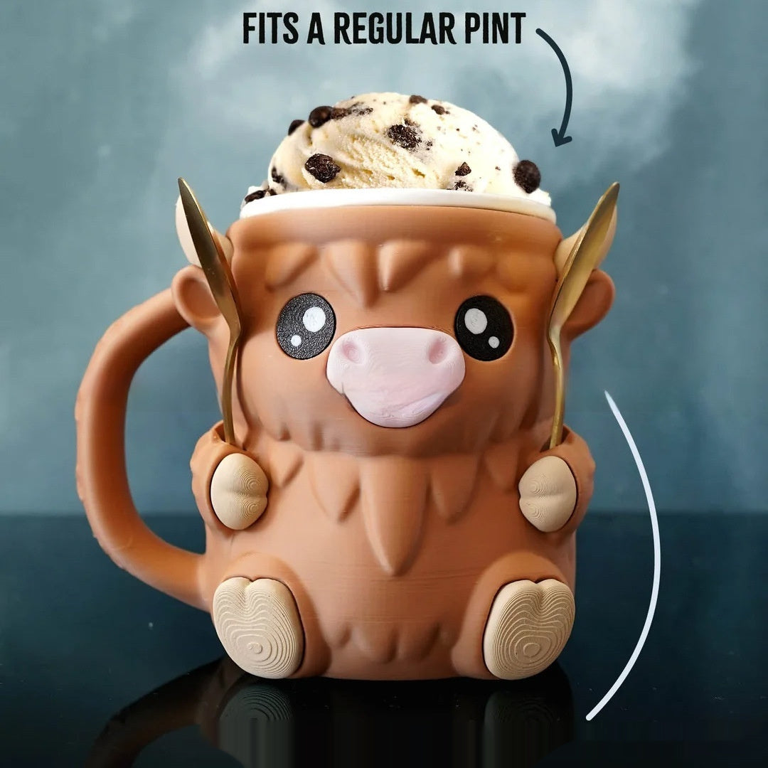 Personality Penguin Highland Cow Cup
